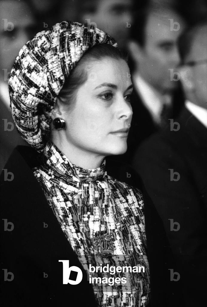 Grace of Monaco (Grace Kelly 1929-1982) visiting the Capitol in Rome