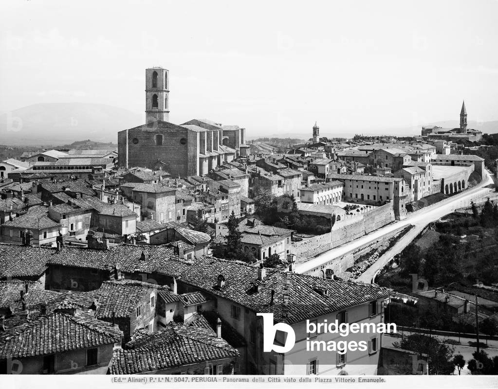View of the city of Perugia