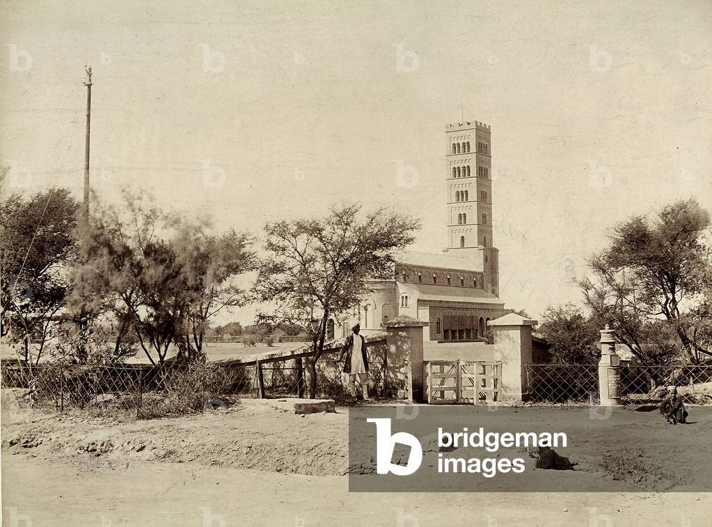 Trinity Church in Karachi, in Pakistan, 1900 (print on double-weight paper)