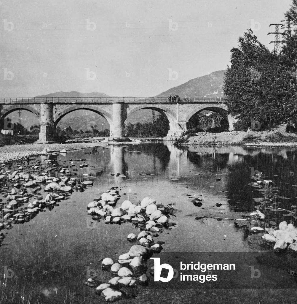 The Entella torrent in Chiavari