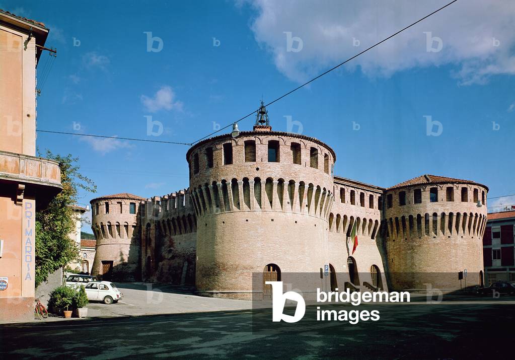 View of Riolo Terme in the province of Ravenna