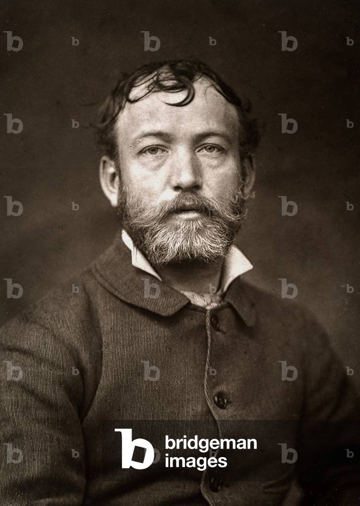 The artist Emile Boutigny portrayed on the occasion of the Salon of Paris in 1883