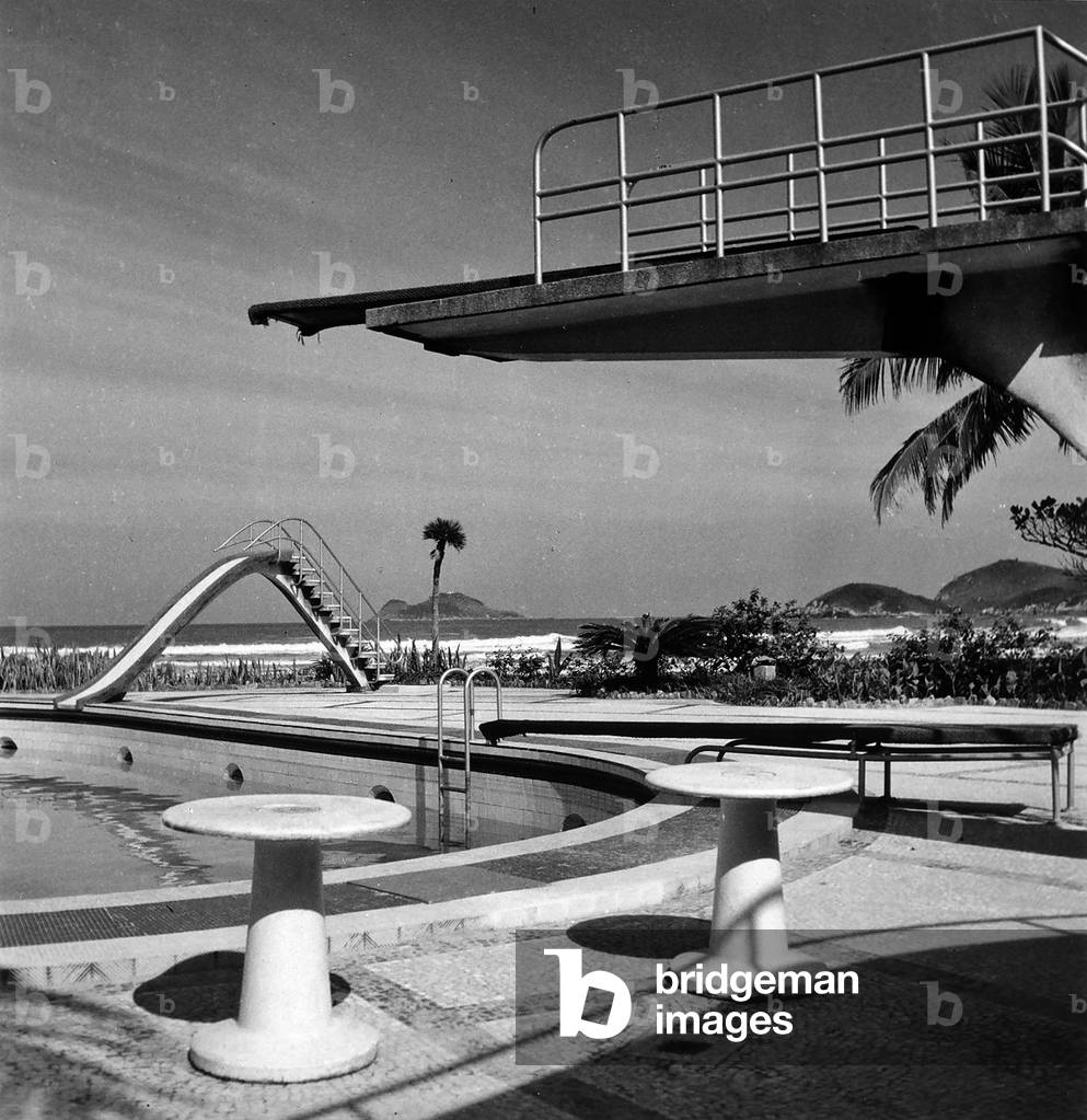 A pool on the seafront of Guarujà, near Sao Paolo, Brazil