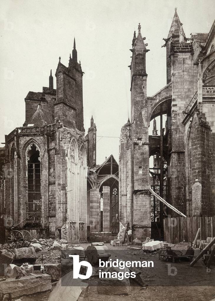 Ruins of the Cathedral of Notre-Dame in Sées, near Alençon, France