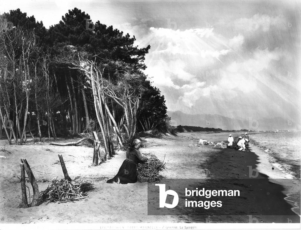 The beach of Marinella di Sarzana, in Liguria