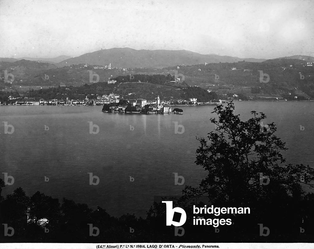 Panoramic view of Lake of Orta