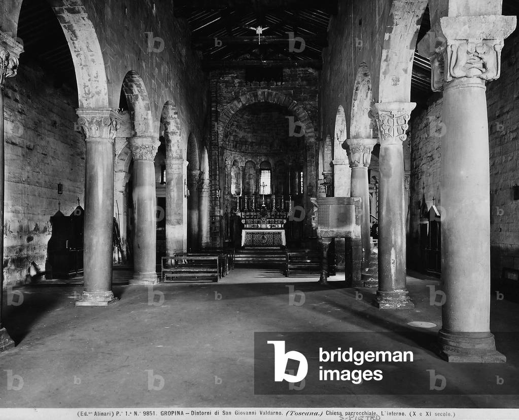 Inside of the Parish Church of S. Pietro in Gropina.