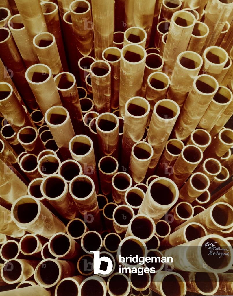 Metal pipes produced in the industry of Brescia in the SMI (Società Metallurgica Italian)