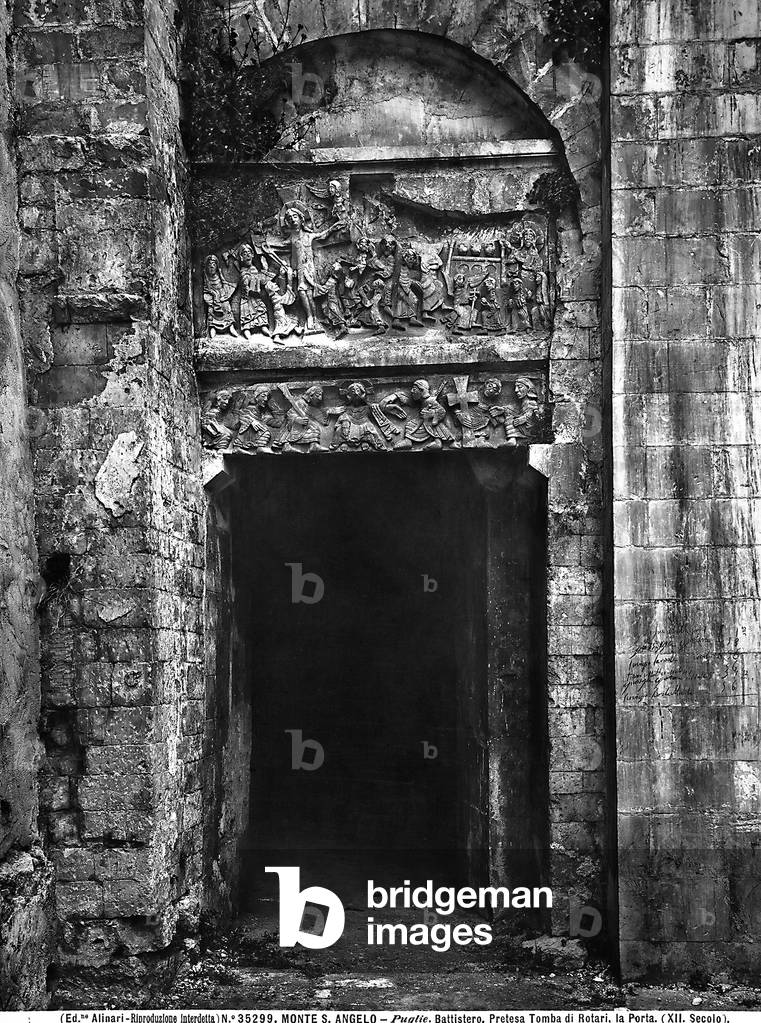 Portal of the Rotari Tomb at Monte S. Angelo.