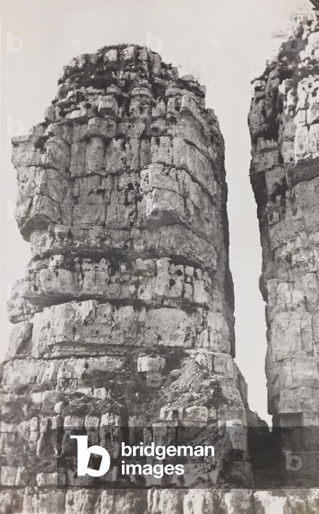 World War I: ridge of Cengio (b/w photo)