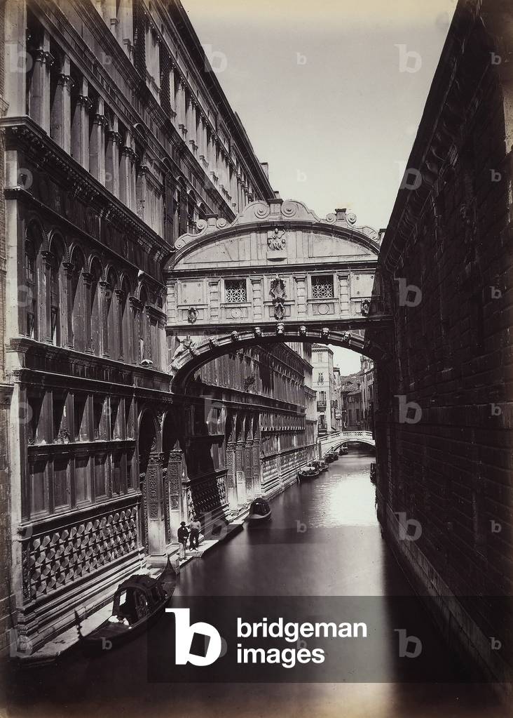 The Bridge of Sighs, Venice, which connects the Palazzo Ducale with the Prisons