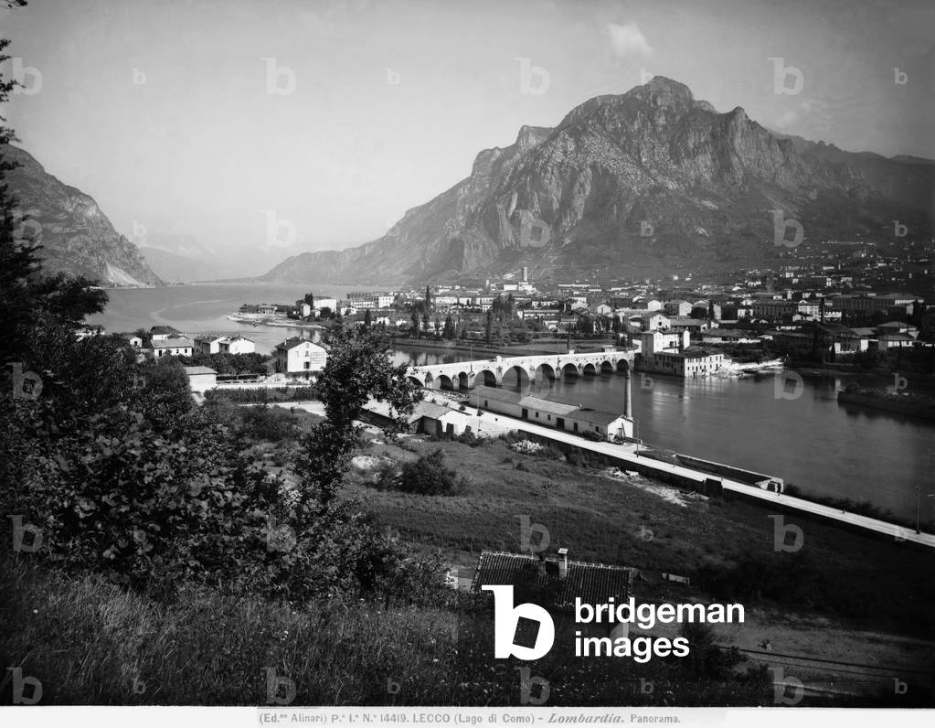City of Lecco on Lake Como
