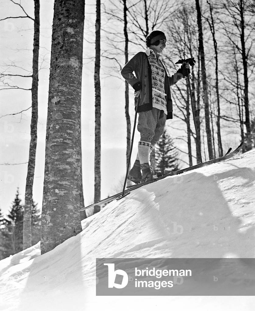Holidays Abetone: skier on the ski slopes