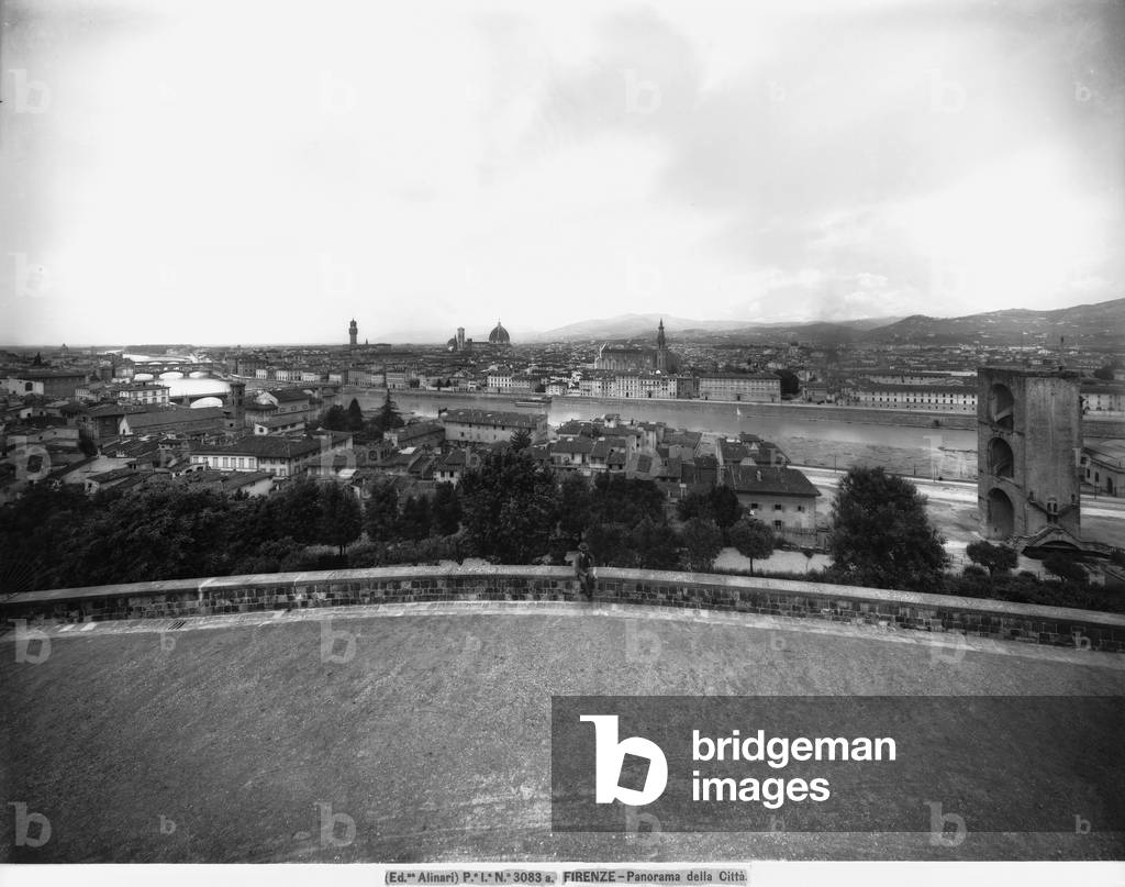 Panorama of Florence from the hill of San Miniato