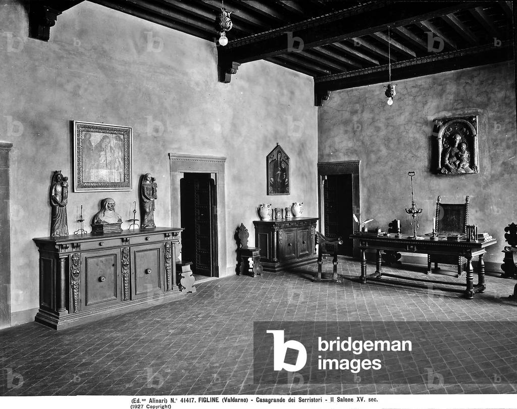 Salon of Casa Grande dei Serristori, at Figline.