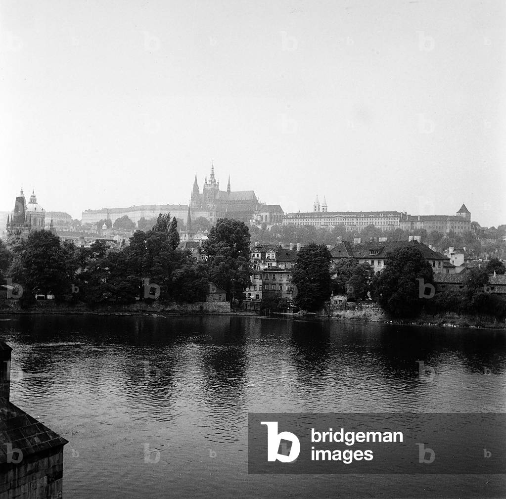 View of the Castle of Prague from the Charles Bridge