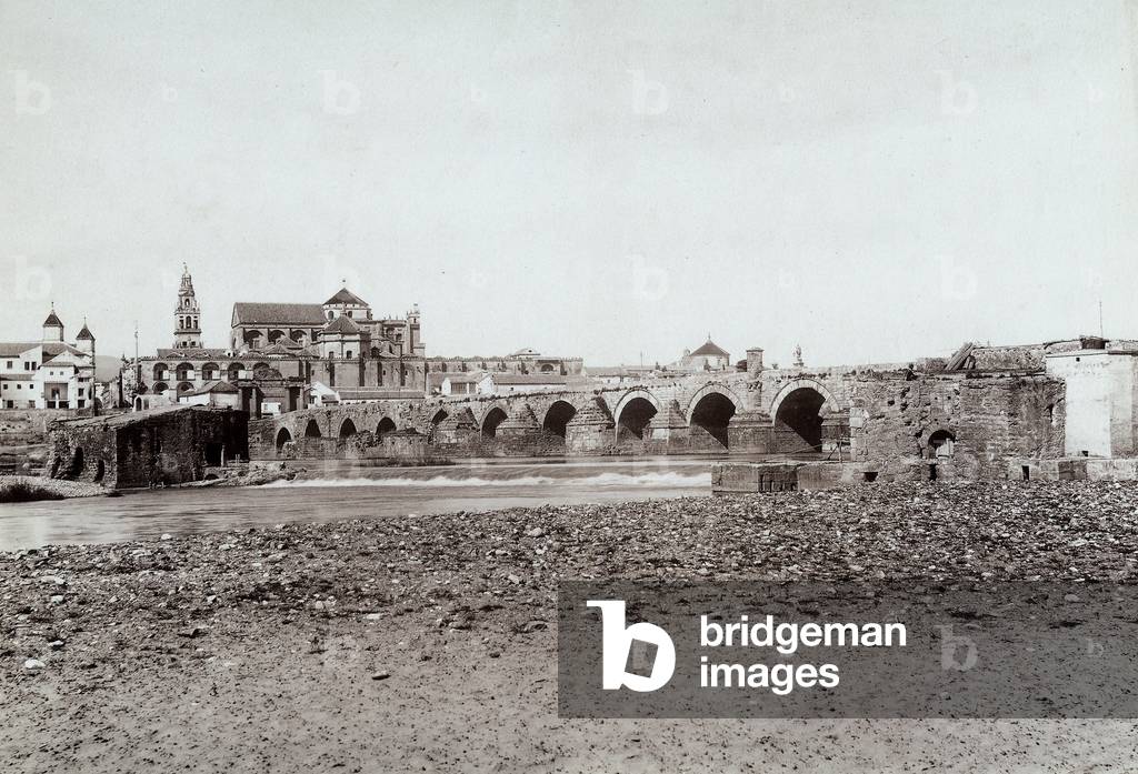 The bridge over the Guadalquivir river in Cordova, Spain.