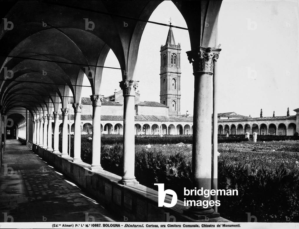 The Cloister Maggiore of the Carthusian monastery in Bologna