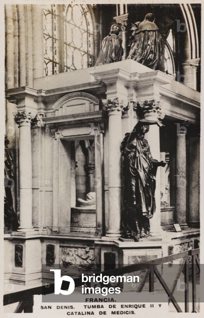 Tomb of Henry II and Catherine de Medici, the Cathedral of St. Denis