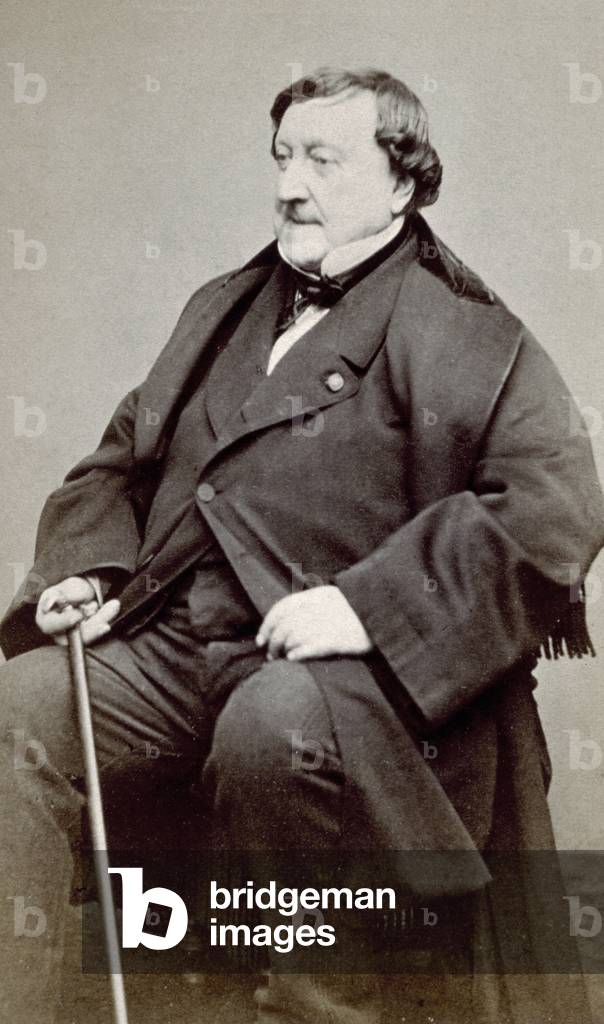 Full-length portrait of the famous composer Gioacchino Rossini