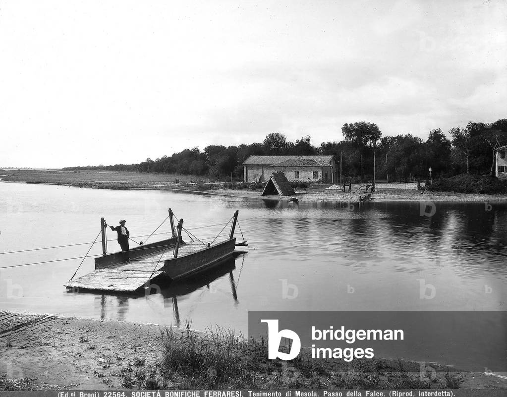 View of Felce Pass near the rural center of Mesola, Ferrara hinterlands.