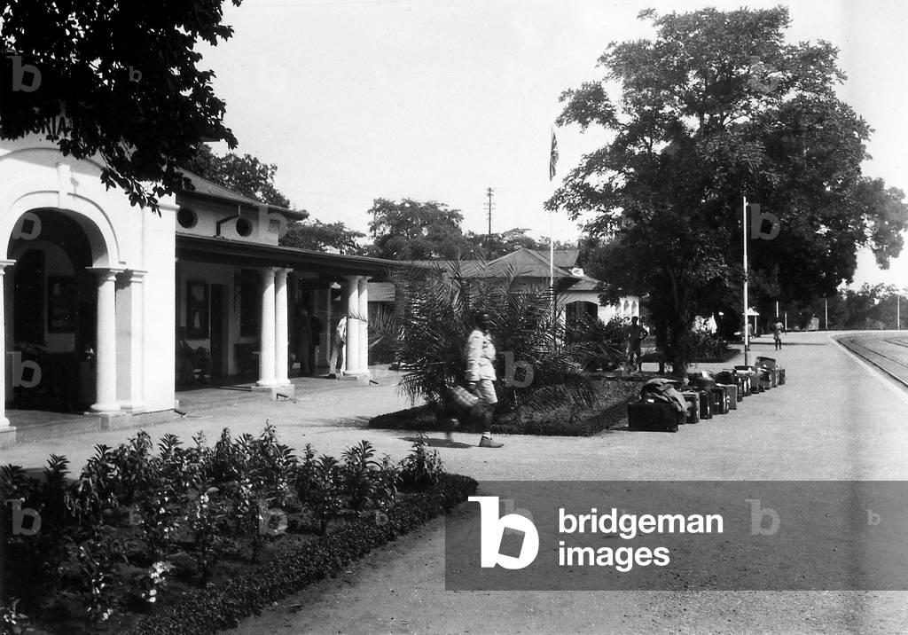 Railway station at the Victoria Falls, in Zambia