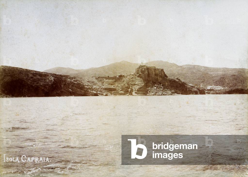 The Island of Capraia seen from the sea