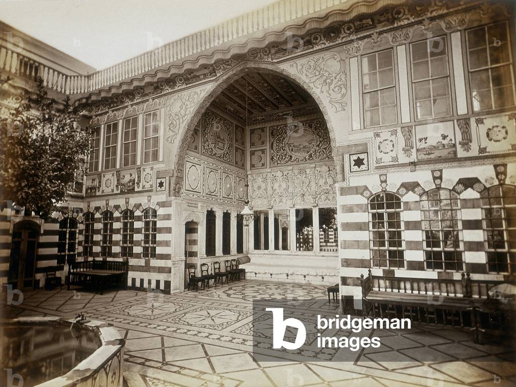 Interior of a Damascan house, Syria