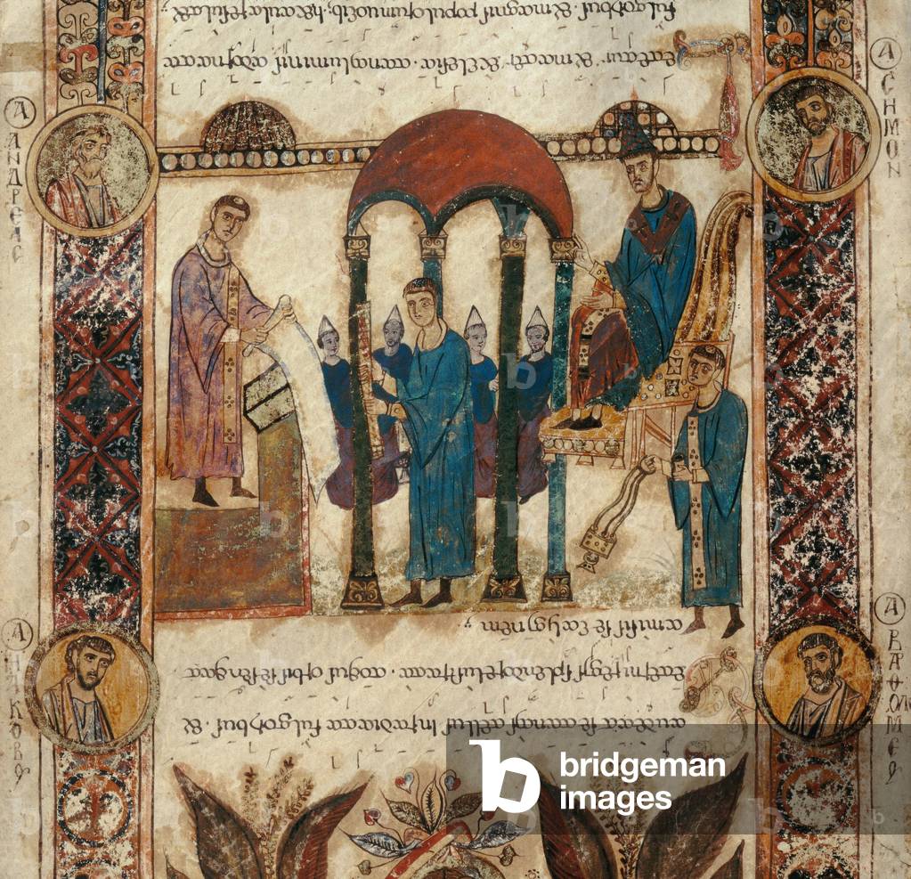 Recitation of the Exulet during the Easter Vigil. Exultet of the Cathedral of San Sabino in Bari