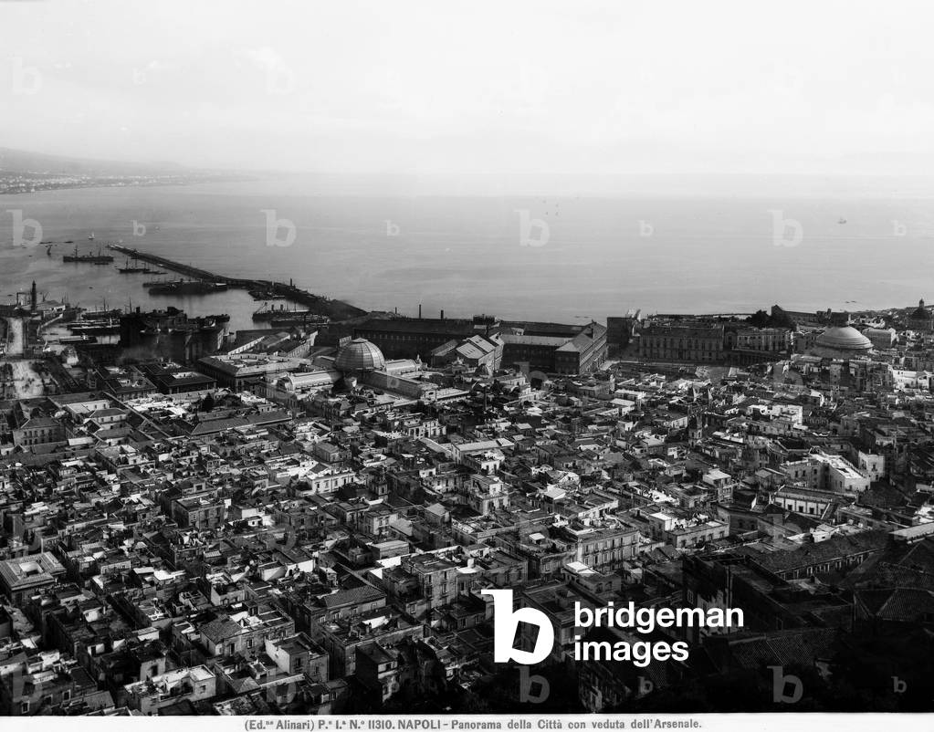 City of Naples with panoramic view of the Arsenale