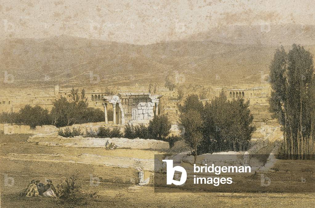 Baalbek. Etching by Bernatz et alii - Steinkopk J.F. Editore