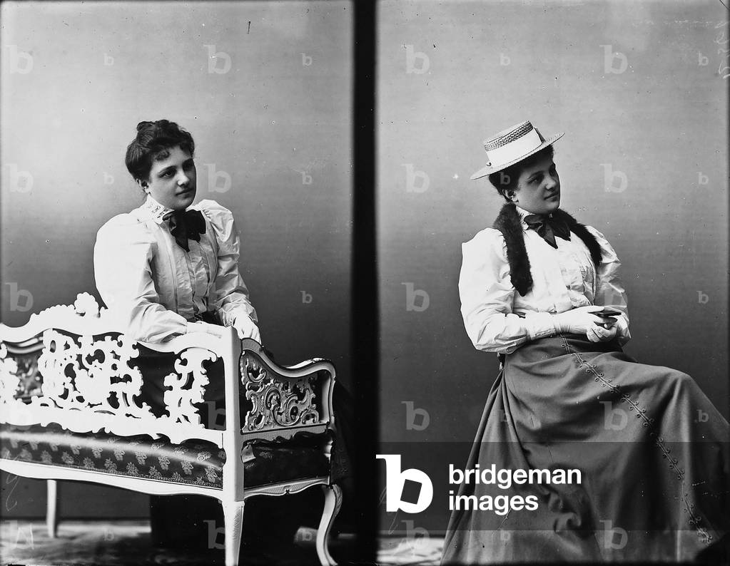 Portrait of the young Emmy Orth, multiple image