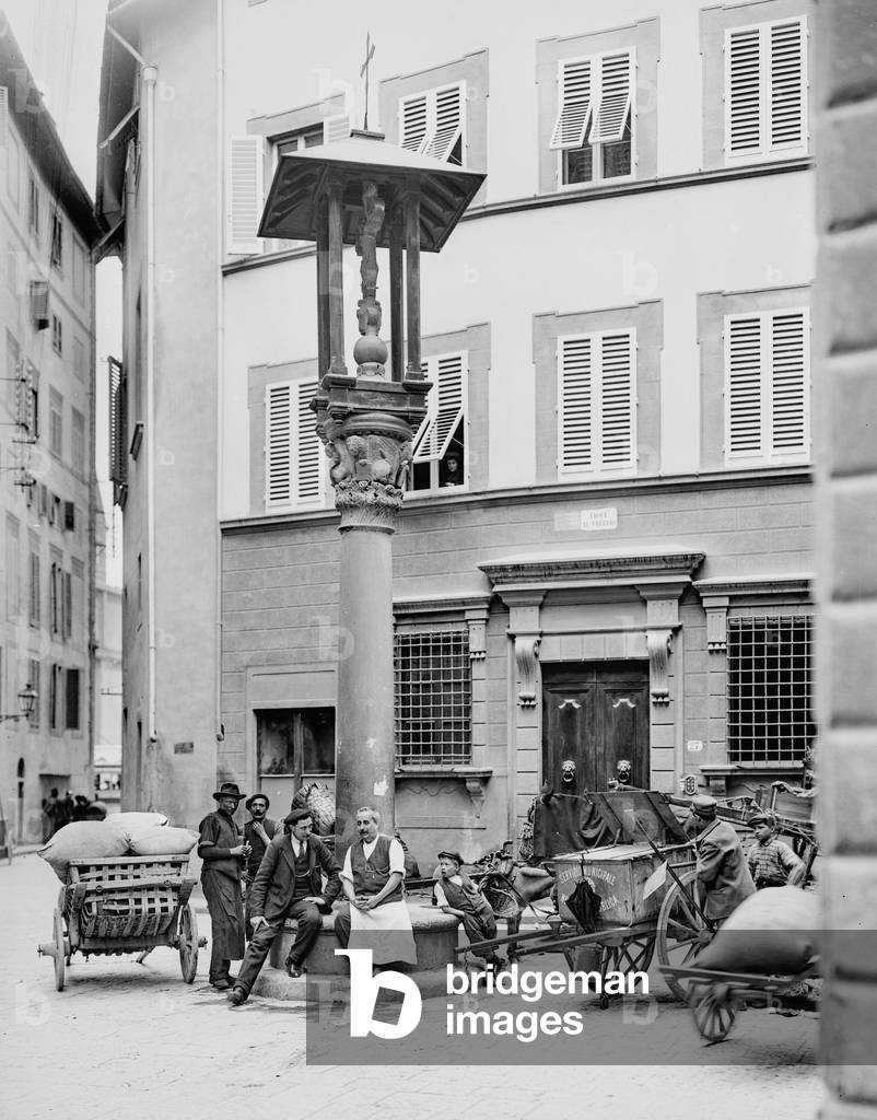The column in the Piazza della Croce al Trebbio, in Florence