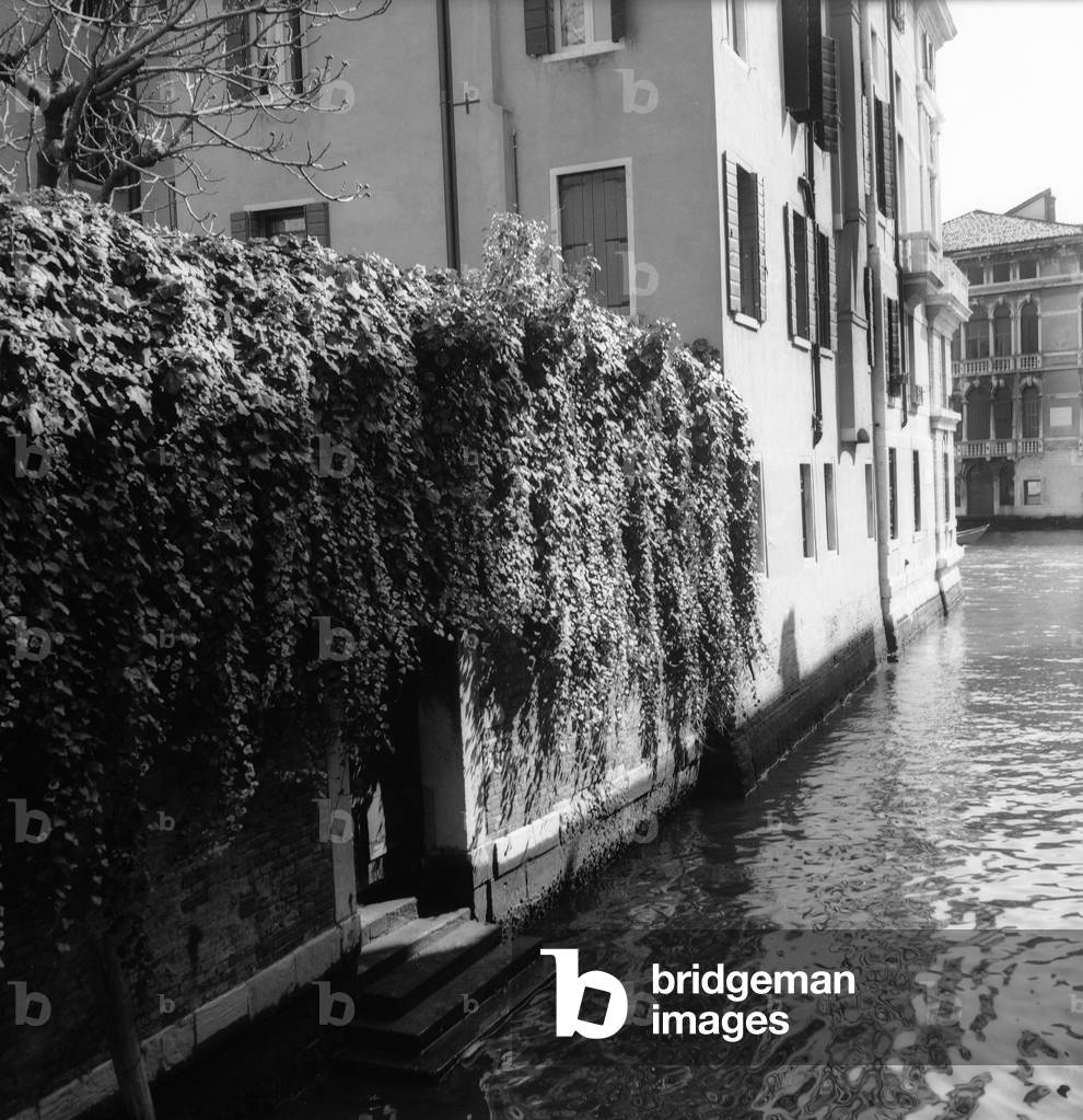 Venice Canal (b/w photo)