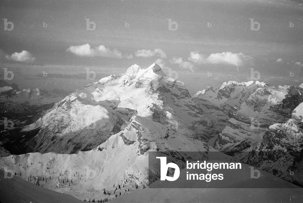 View of snowy mountains, Cortina d'Ampezzo