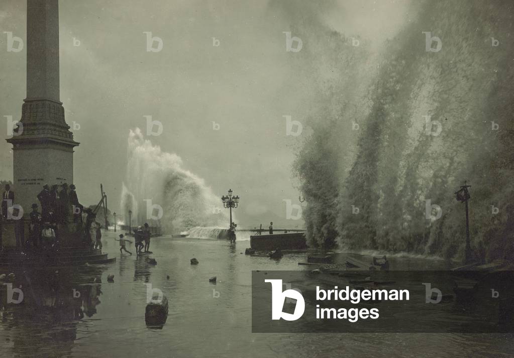 Storm along the dock in Rio de Janeiro