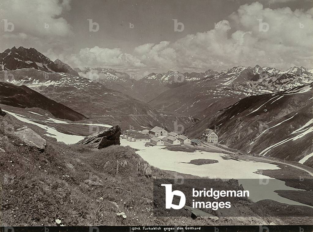View from the Furka Pass toward San Gottardo