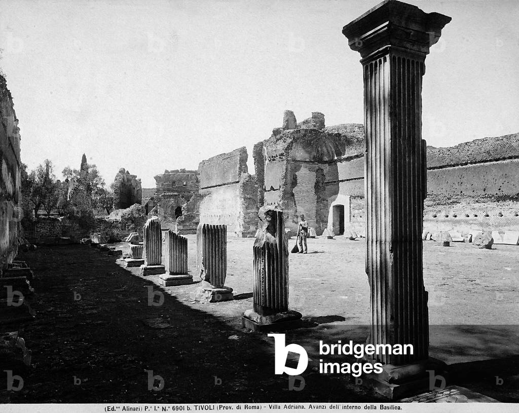 Ruins of the basilica of Hadrian's Villa, at Tivoli