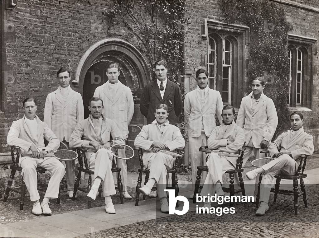 Winning students in the University of Cambridge tennis tournament 1923