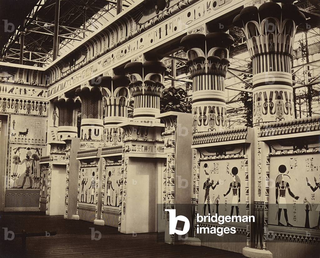 Reproduction of the Egyptian courtyard inside the Crystal Palace, London