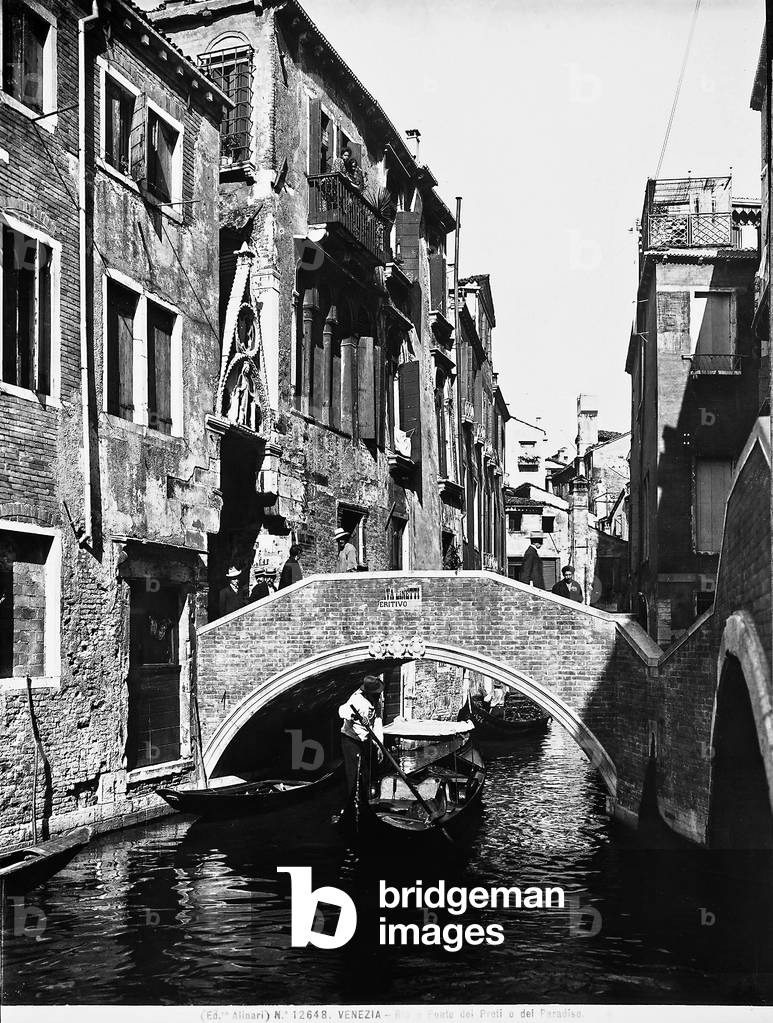 The Ponte dei Preti over the Rio di Santa Maria Formosa, in Venice, Veneto
