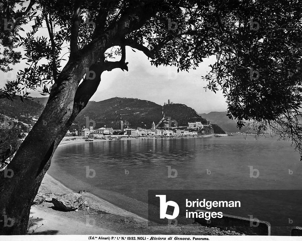 View of Noli, on the Ligurean Riviera