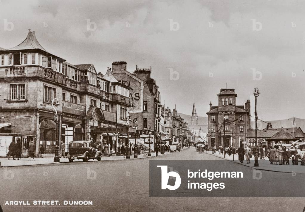 Argyll street at Dunoon in Scotland