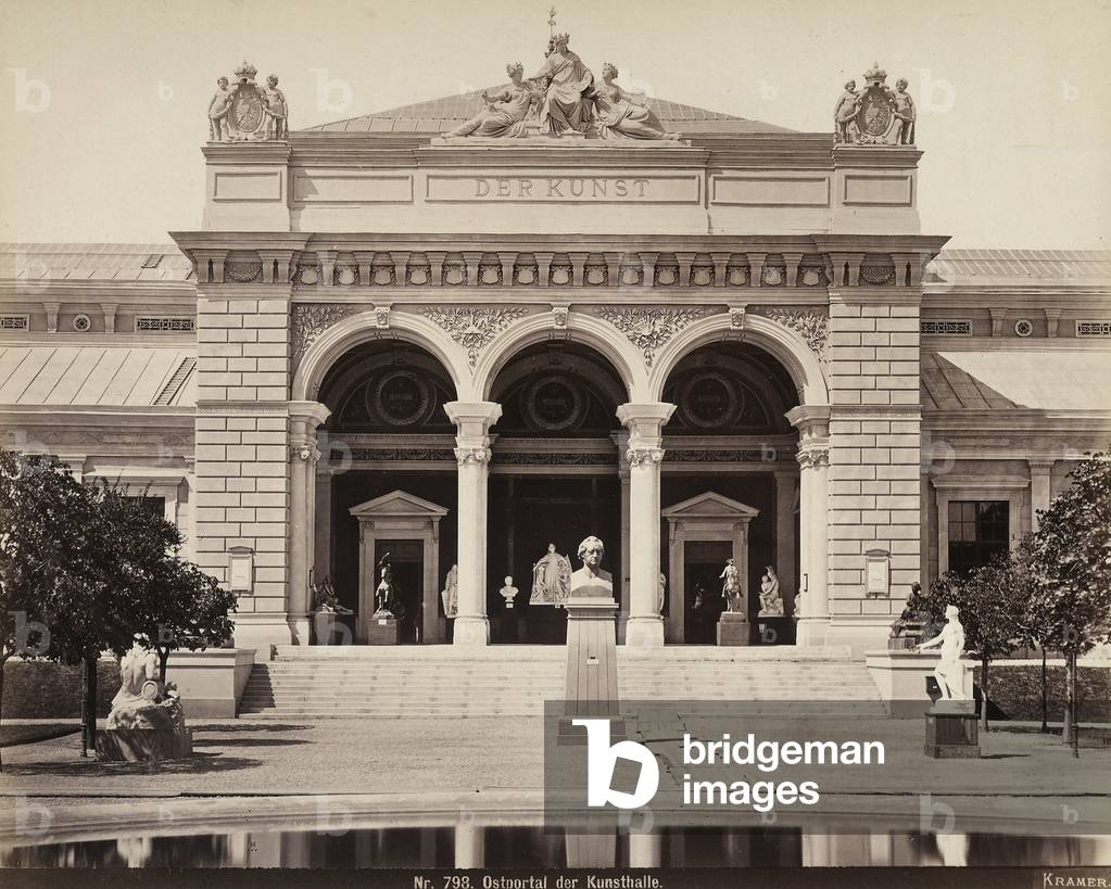 1873 Vienna World's Fair: east side of the arts pavilion
