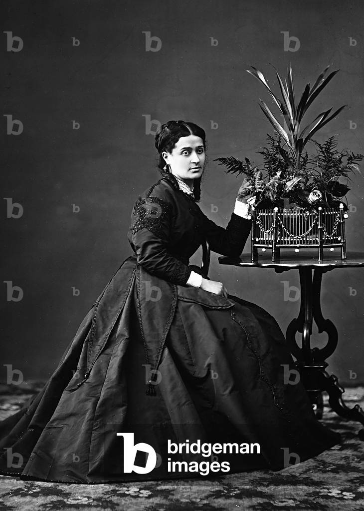 Portrait of seated woman