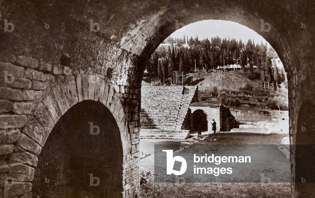 The Roman theater in the Fiesole archaeological site