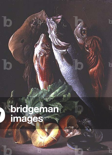Still life with fish, 1859