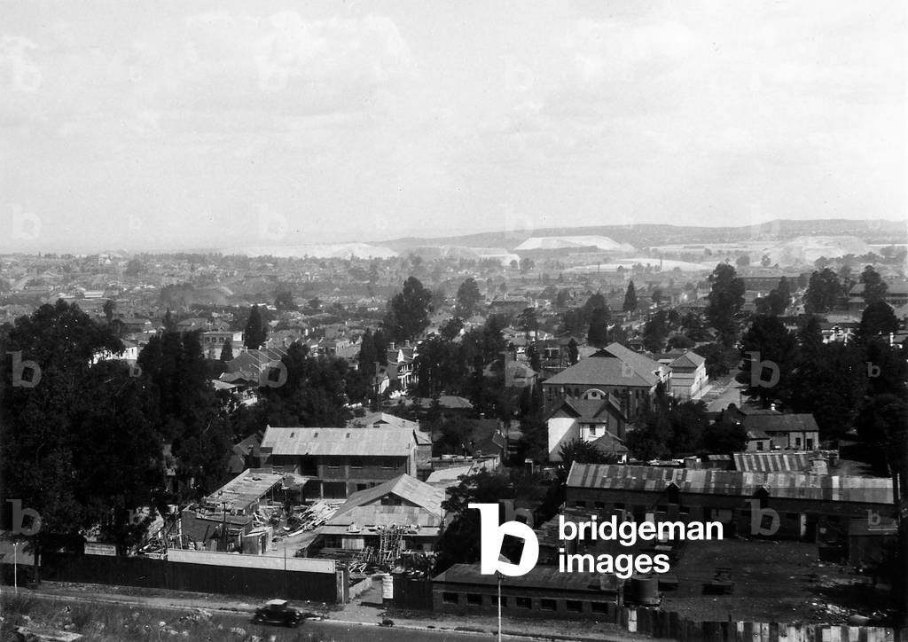 View of Johannesburg and the mines