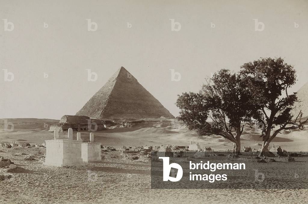 The pyramid of Chefren in the necropolis of Letopolis, now Giza, Egypt