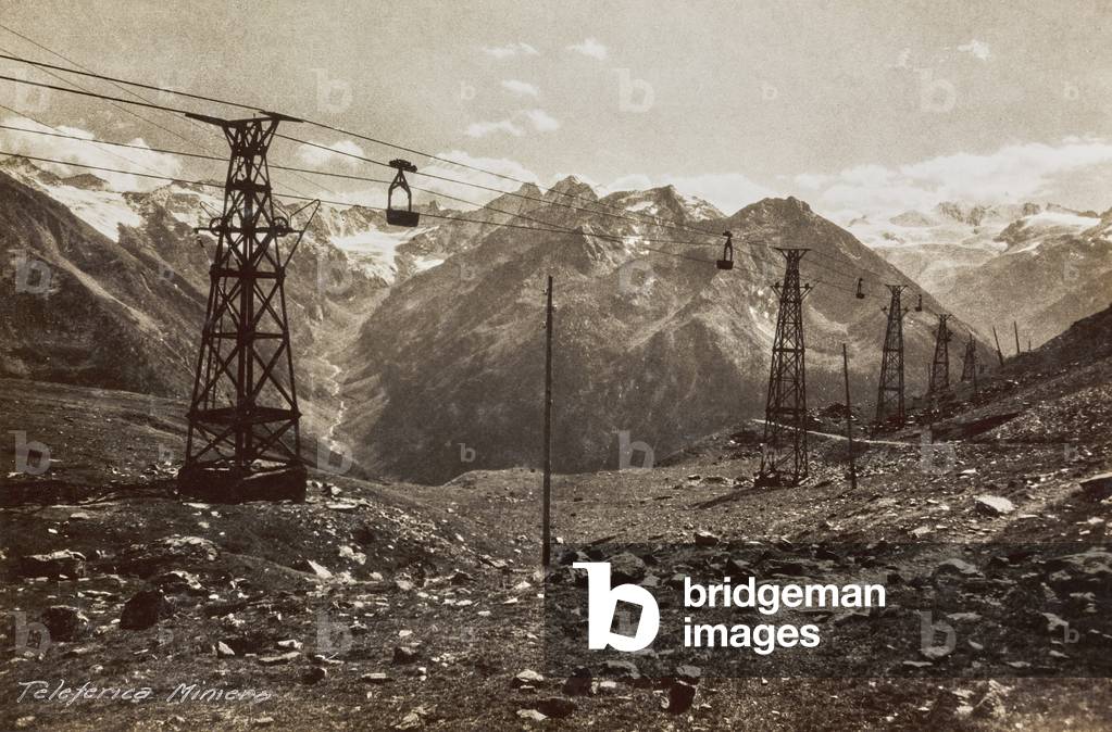Cableway of the Liconi mine, Cogne, Valle D'Aosta